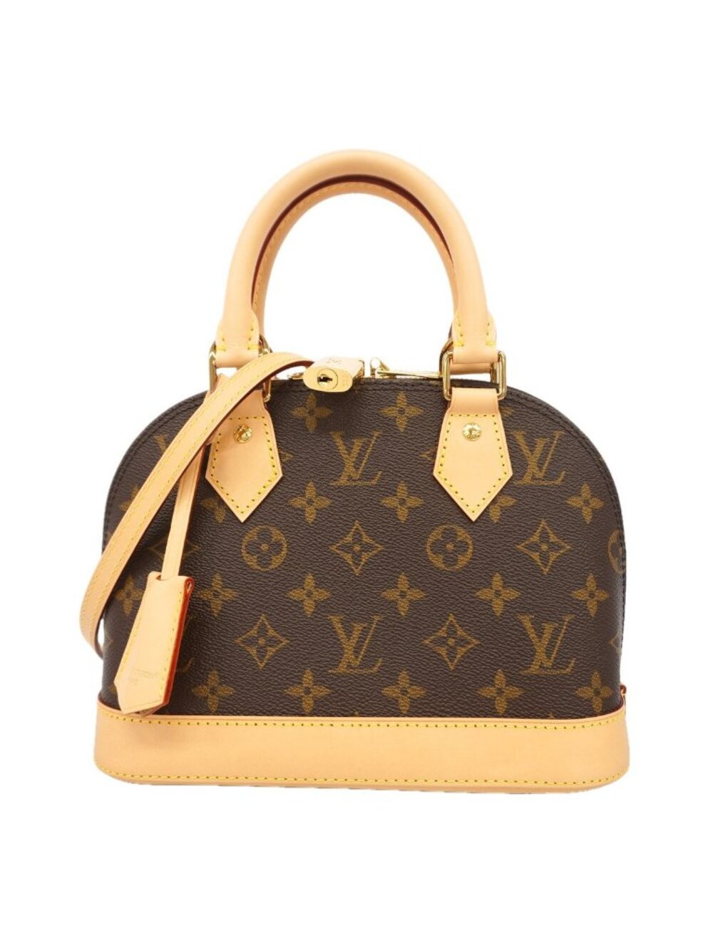 Louis Vuitton Handbag Monogram Alma BB Brown 2-Way Bag